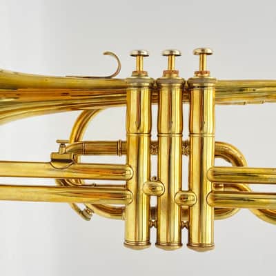 Jerome Thibouville Lamy French Wrap Cornet 1880s - Raw Brass image 2