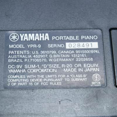 Yamaha YPR-9 61-Key Portable Piano Keyboard For Repair Black image 9
