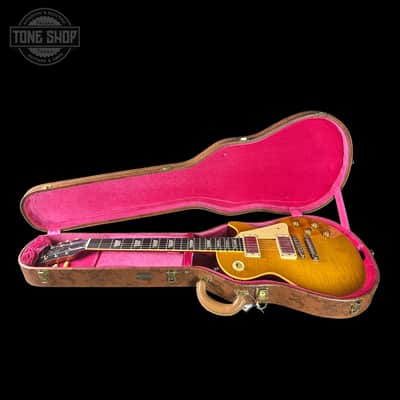 Gibson Custom Dealer Select 1959 Les Paul Brazilian Lemon Burst Light Aged w/case 96098 image 14