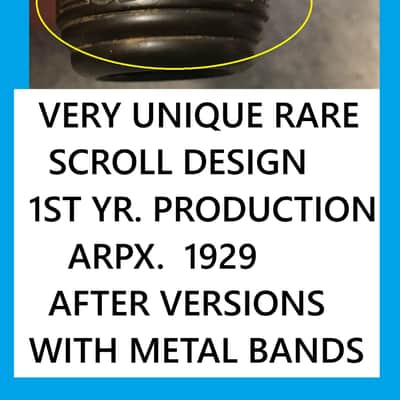 RARE SERIAL NUMBER ONLY ON 1ST YEAR SELMER AIR FLOW ( UNIQUE )SCROLL ALTO SAXOPHONE HARD RUBBER MOUTHPIECE LARGE CHAMBER B STAR FREE SHIP ORG. FACE EXCELLENT image 1