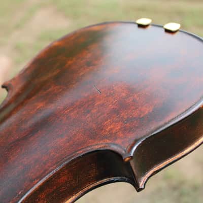Crow Creek Fiddles Hoedown Special 4/4 size Handmade Fiddle / Violin with Case 2025 - Dark Rustic Brown image 9