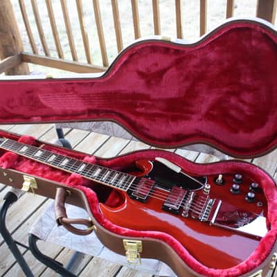 Gibson SG Standard '61 w/ Maestro Vibrola 2022 Gibson Demo Shop Guitar Vintage Cherry image 8