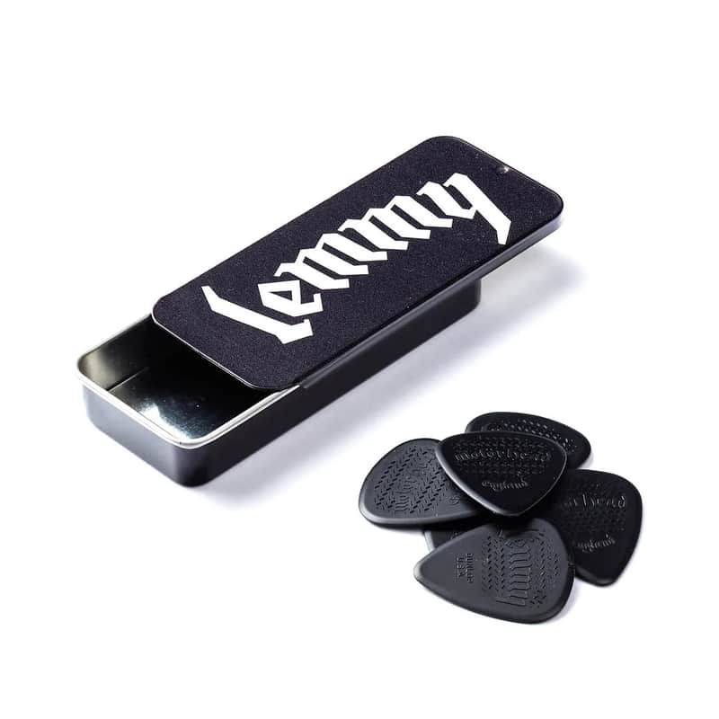 Dunlop MHPT02 Motorhead Lemmy Signature 1.14mm Guitar Pick Tin (6-Pack) image 1
