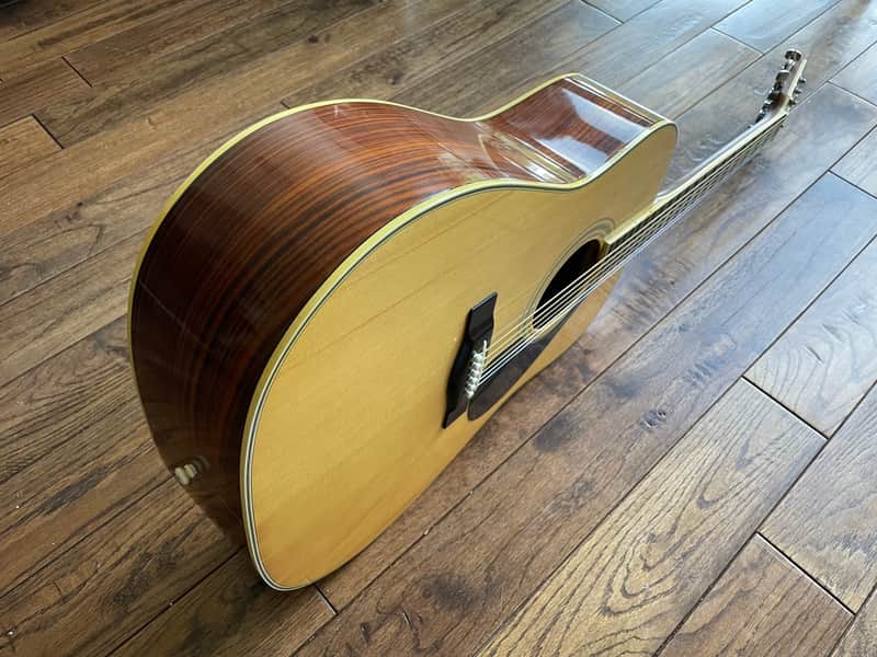 1980s Yamaha FG-350D Acoustic Dreadnought Guitar Natural Nippon