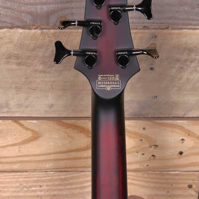 Schecter Hellraiser Extreme-5 5-String Bass Crimson Red Burst Satin image 7