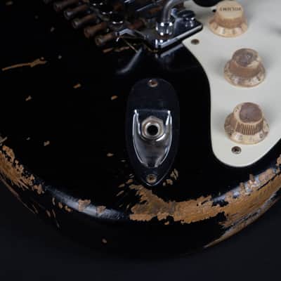 Fender Jason Smith Masterbuilt 1956 Stratocaster Ultimate Retro Floyd 2012 - Black image 9