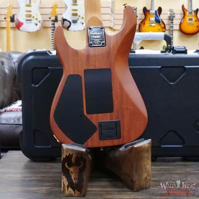 Jackson Custom Shop USA Signature Phil Collen PC Satin Stain Caramelized Flame Maple Fingerboard Satin Transparent Green image 11