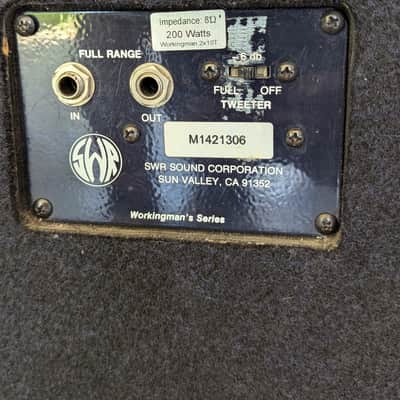 SWR Workingman’s 2x10 Bass Cab (8 Ohm) image 3