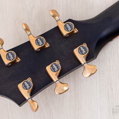 2023 Taylor Custom Grand Auditorium Acoustic Electric Guitar Trans Black w/ Lutz Spruce + Flame Maple image 5