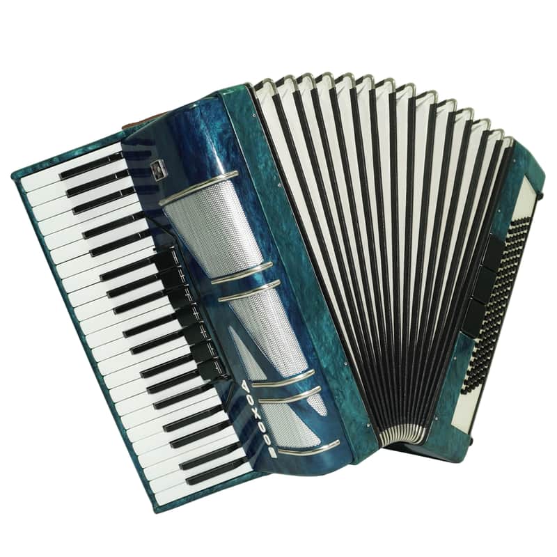 Russian Accordion Vintage Piano Accordian Voskhod 120 Bass Buttons, with New Straps, Keyboard Soviet Accordian, 2684 image 1