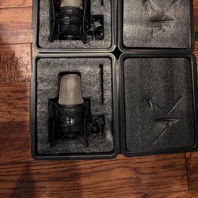 (2) CAD Equitek E300-2 Large Diaphragm Multipattern Condenser Microphone 2000s - Black and Gold image 5