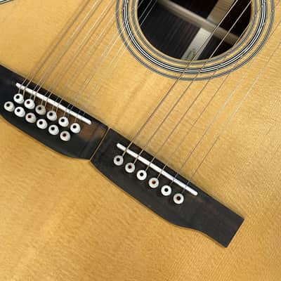 2025 CF Martin Grand J-28E DN Double Neck Acoustic-Electric Guitar Natural image 4