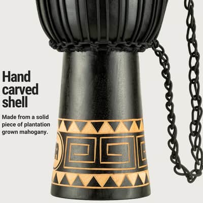 Meinl Percussion HDJ1-M Headliner "Congo Series" Wood Djembe, Medium: 10" Diameter image 3