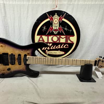 Charvel Pro-Mod DK24 HSS FR M Poplar Guitar with Soft Case 2021 - Purple Sunset / Maple neck image 3