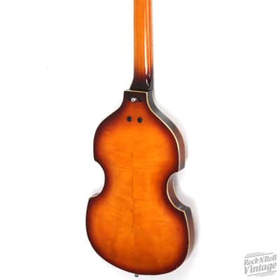 1960's Conrad Violin Shaped Guitar Sunburst image 3