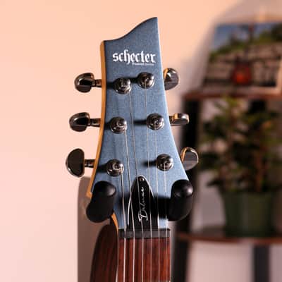 Schecter C-6 Deluxe Electric Guitar - Rosewood Fingerboard, Satin Metallic Light Blue image 15