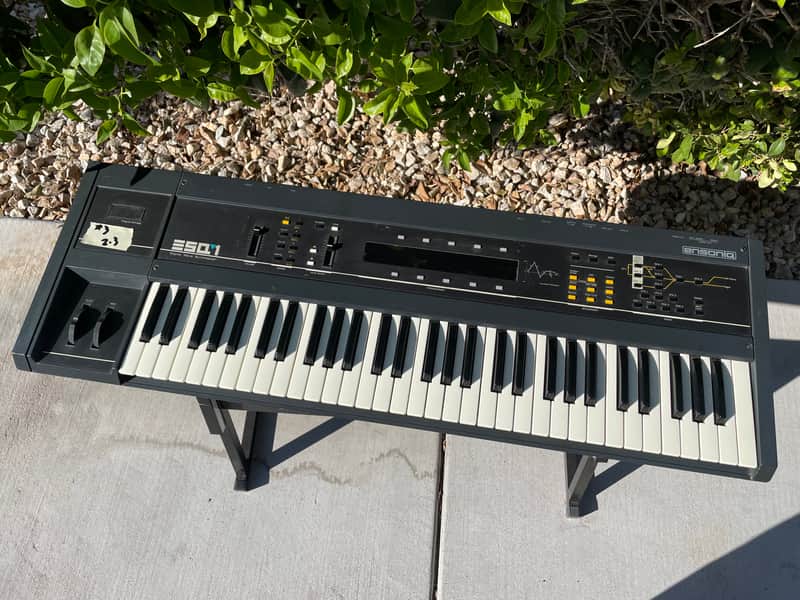 Vintage Ensoniq ESQ-1 Wave Synthesizer 1987 - Black image 1