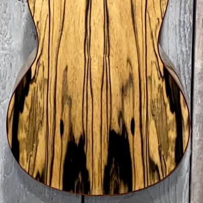 Leolani Tenor T1824 Slotted Headsock,  Solid Spruce Top, Exotic Black & White  Ebony Back & Sides image 10