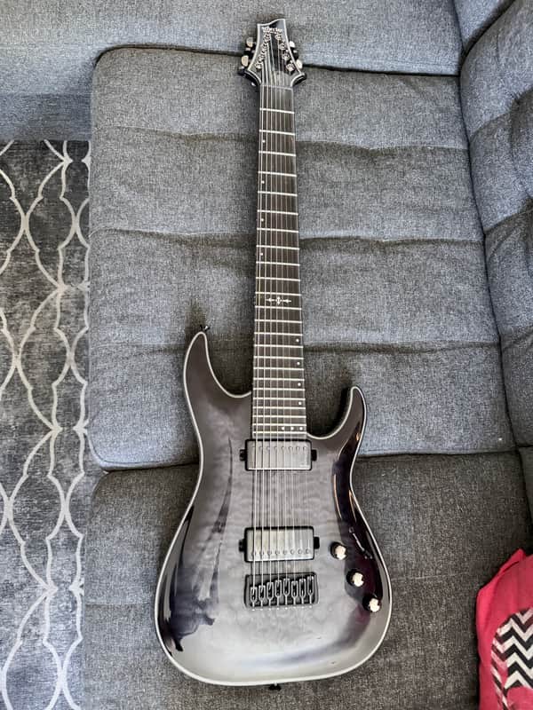 Schecter Hellraiser Hybrid C-8 2014 - Present - Trans Black Burst image 1