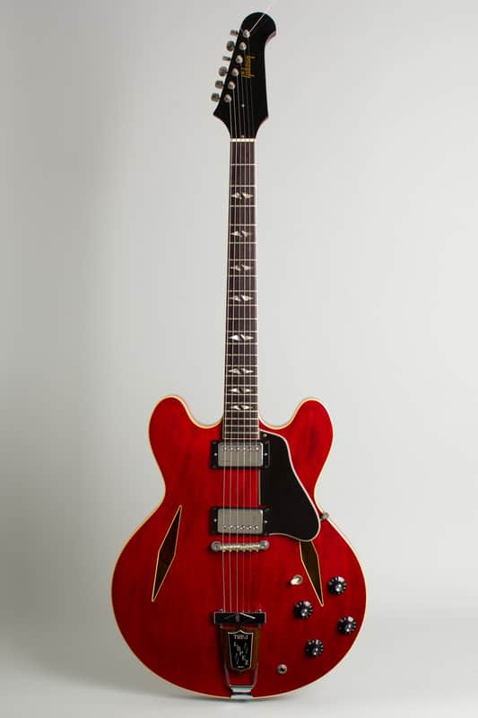 Gibson  Trini Lopez Standard Semi-Hollow Body Electric Guitar (1967), ser. #330204, original black hard shell case. image 1