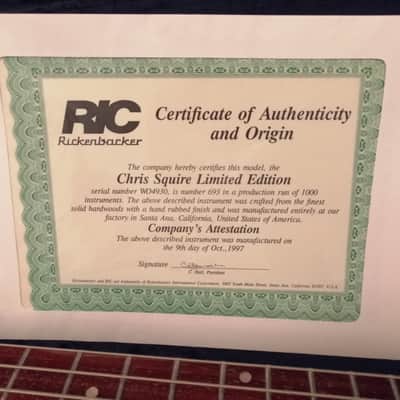 Rickenbacker 4001CS Chris Squire Limited Edition image 3