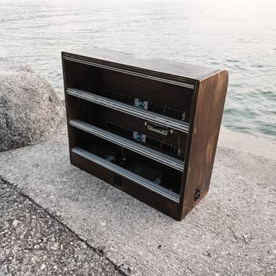 9U Eurorack Case Powered, 84 or 104 hp, desktop synth modular synthesizer image 9