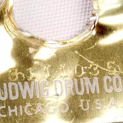 Ludwig Chicago + Monroe 80s Keystone Drum Badge Job Lot Parts Snare/Tom/Bass USA image 2