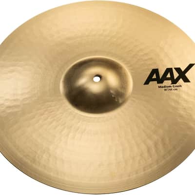 Sabian 18" AAX Medium Crash Cymbal - Brilliant Finish image 1