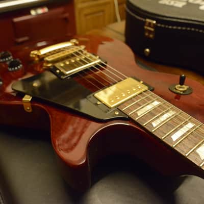 Gibson Les Paul Wine Red Guitar Gold Hardware Deluxe Tuners USA Case OHSC image 12
