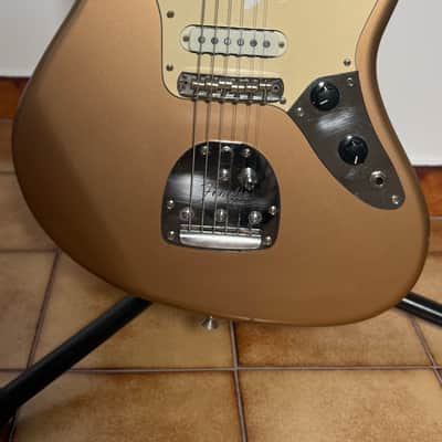 Fender JG-66 Rare Jaguar Reissue MIJ 2002 matching headstock shoreline gold japan set pickups MS Tornade 62’ image 3