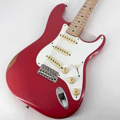 2021 Fender Vintera Road Worn 50’s Stratocaster – Fiesta Red image 2