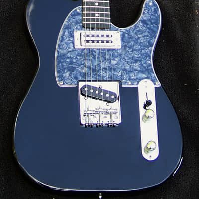 Black Mahogany Vintage Telecaster Guitar +Matching Headstock + Maple/Ebony Neck + Matching Mini-Humbucker and Tele Pickups + Treble-Bleed Circuit + Leveled + Crowned and Polished Frets +12" Radius+ Ebony/Maple Neck + Low Action + Perfect Setup image 9