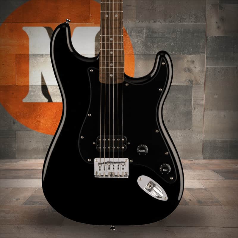 Squier Squier Sonic Stratocaster HT H - Laurel Fingerboard - Black Pickguard - Black image 1