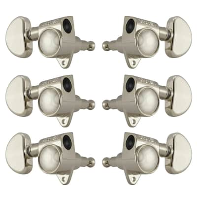 Grover Rotomatics Machine Heads 102 Series Machine Heads Set 3+3 Nickel image 1