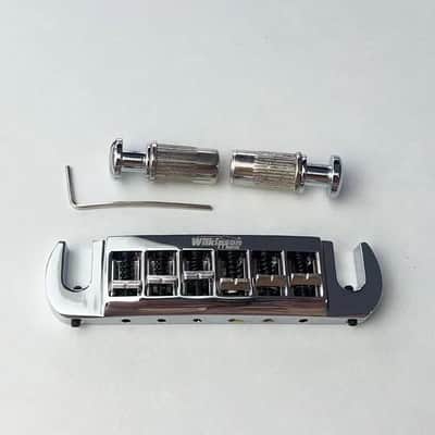 Wilkinson Chrome Wraparound Guitar Bridge Tailpiece image 1
