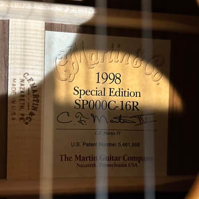 Martin SP000C-16R Acoustic Guitar image 6
