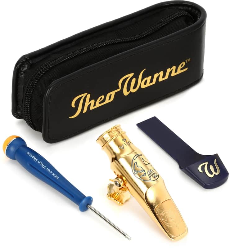 Theo Wanne GA4-AG7 Gaia 4 Alto Saxophone Mouthpiece - 7 Gold-plated image 1