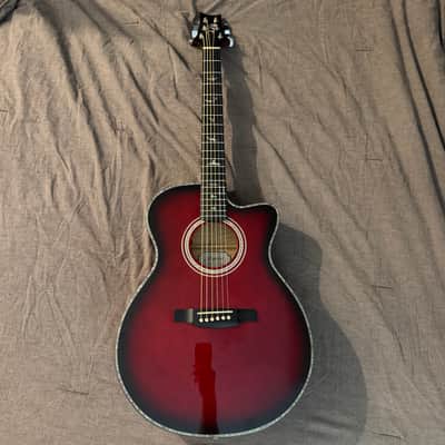 PRS SE A50E Angelus with Fishman GT1 Pickup 2018 - 2021 - Fire Red Burst image 2