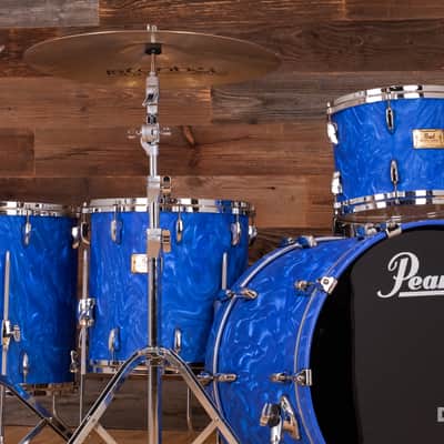 PEARL MASTERS MMX 4 PIECE CHAD SMITH LIMITED EDITION DRUM KIT, PEACOCK SWIRL (PRE-LOVED) image 11