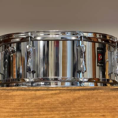 1960's Premier Olympic Chrome Over Steel Snare Drum 5x14 image 8