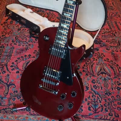 1994 Ebony Board Gibson Les Paul Studio Wine Red, Gibson Case 9.0 lbs Non-Chambered image 8