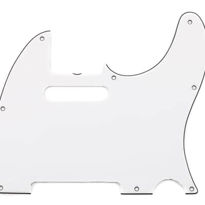 Genuine Fender Pure Vintage '64 Tele Guitar Pickguard, 8-Hole, Eggshell White image 4