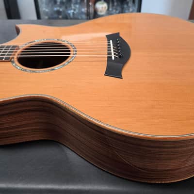 Taylor GS Custom Shop Grand Symphony 1 of 1 Tree Inlay Flame Hawaiian KOA and Hand Select Rosewood Masterbuilt Master Built Presentation American BTO Built-to-Order USA Acoustic-Electric Guitar image 11