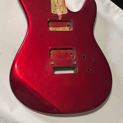 1983 Matsumoku Era Made in Japan Kramer Focus 2000 Candy Apple Red Guitar Body Floyd Ready image 3