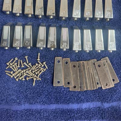 Sonor Lot of 20 Bass or Tom Drum Lugs - Lite SonorLite Phonic Item 741 260/380 80s - Chrome image 1