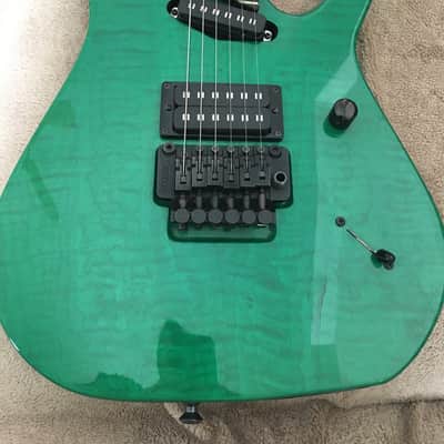 Hamer USA Californian Elite 1990 Transparent Green image 3