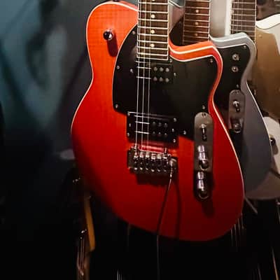 Reverend Reeves Grabrels Signature Electric Guitar - Rock Orange Early 2000 - Rock Orange image 5