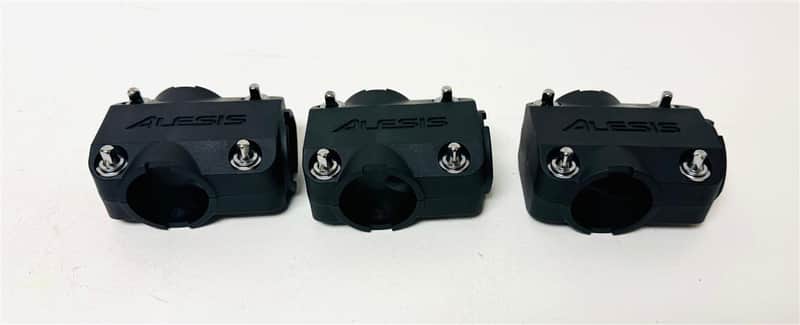 Set of 3 Alesis Nitro PRO Rack T Clamps SE DM Crimson Strike image 1
