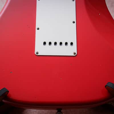 FENDER USA Custom Shop '63 Reissue Stratocaster Journeyman Relic "Fiesta Red" (2022) image 17