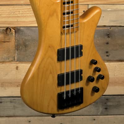 Schecter Stiletto-4 Session 4-String Bass Guitar Aged Natural Satin "Excellent Condition" image 1